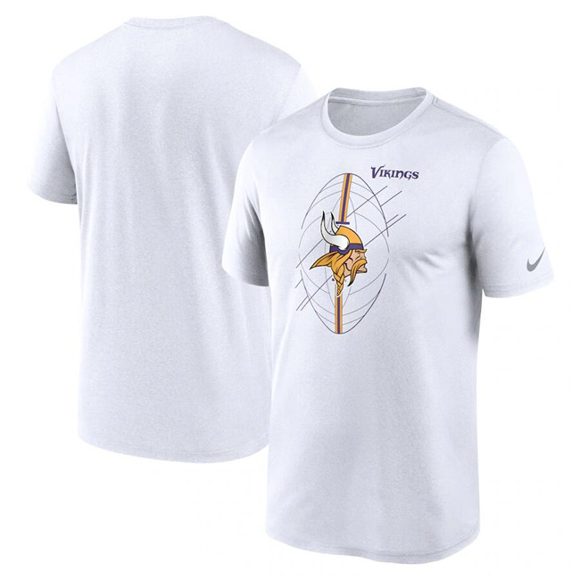 Men's Minnesota Vikings White Legend Icon Performance T-Shirt Men's Minnesota Vikings White Legend Icon Performance T-Shirt